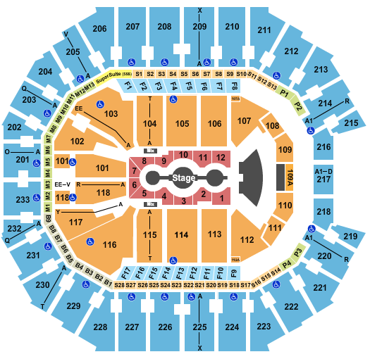 Spectrum Center Seating Chart: Gracie Abrams