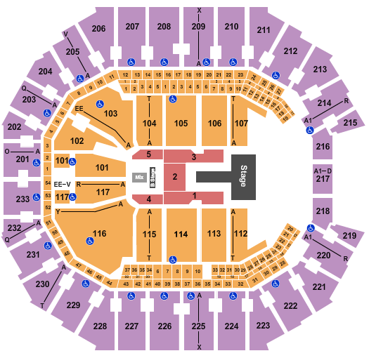 Spectrum Center Seating Chart: J Balvin 1