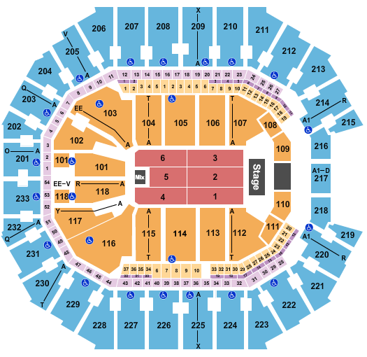 Spectrum Center Seating Chart: Jeff Dunham