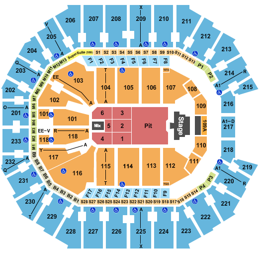 Spectrum Center Seating Chart: Joji