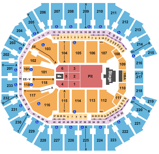 Spectrum Center Seating Chart: Joji