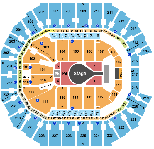 Spectrum Center Seating Chart: Kacey Musgraves