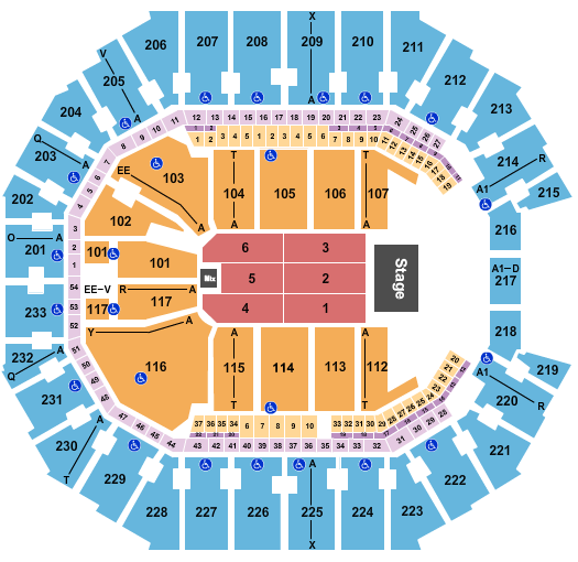 Spectrum Center Seating Chart: Martin Lawrence