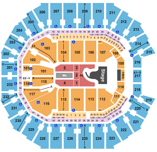 Spectrum Center Seating Chart: Megan Moroney