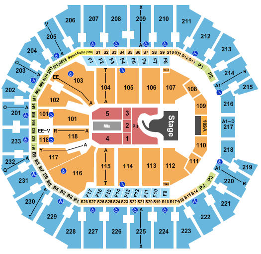 Spectrum Center Seating Chart: Megan Moroney
