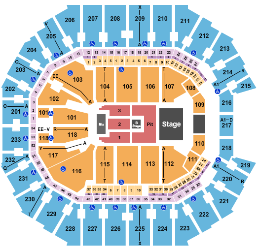 Spectrum Center Seating Chart: Nine Inch Nails