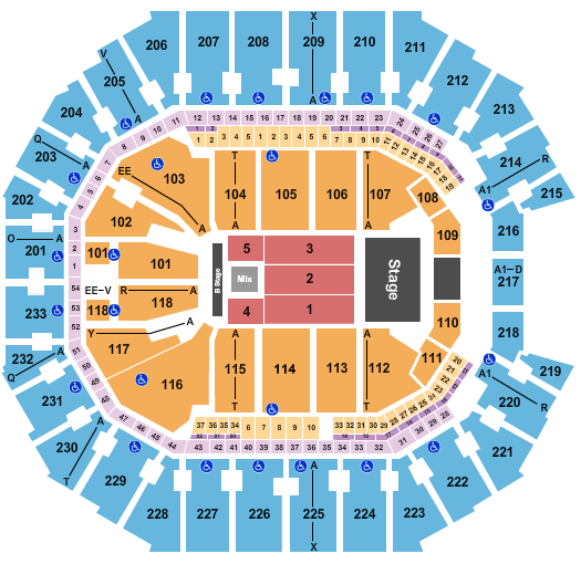 Spectrum Center Seating Chart: Ricardo Arjona