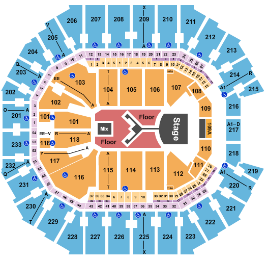Spectrum Center Seating Chart: Shinedown