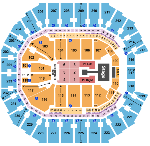 Spectrum Center Seating Chart: Sombr