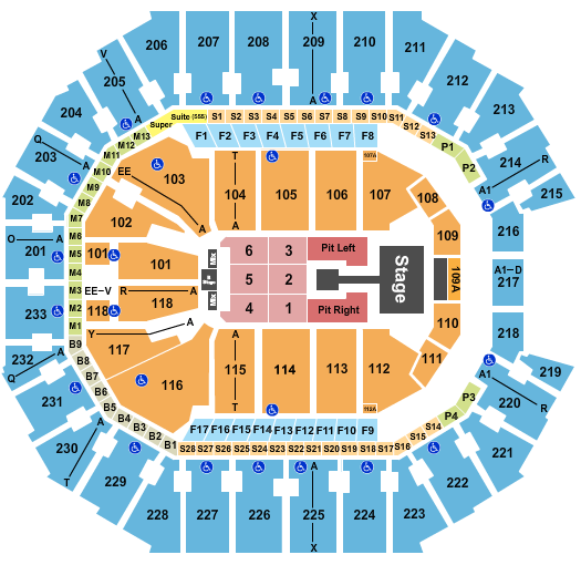 Spectrum Center Seating Chart: Sombr