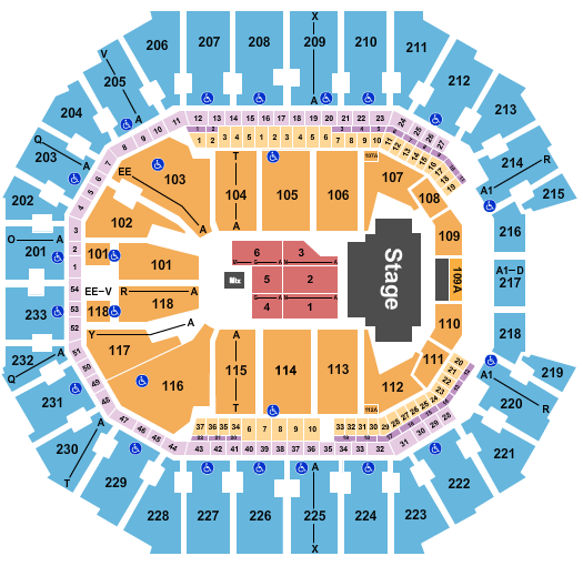 Spectrum Center Seating Chart: Stellar Awards