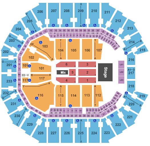 Donald Tucker Civic Center Seating Chart