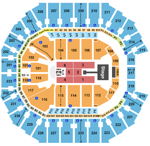 Spectrum Center Seating Chart: Summer Walker