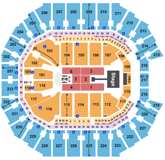 Spectrum Center Seating Chart: Summer Walker