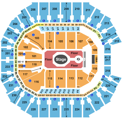 Spectrum Center Seating Chart: Tame Impala