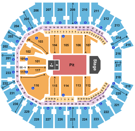 Spectrum Center Seating Chart: Tyler The Creator