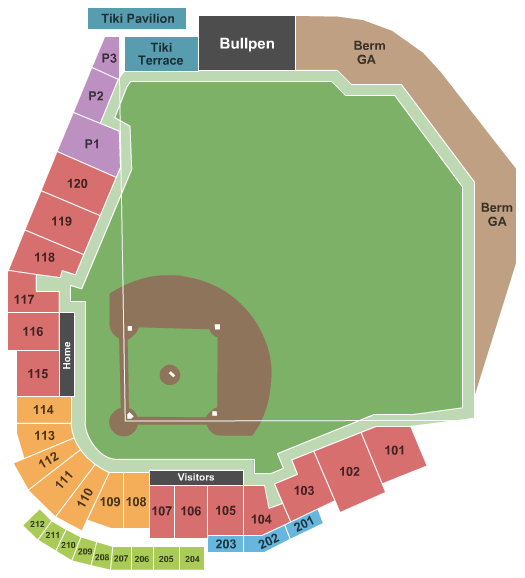 BayCare Ballpark Seating Chart