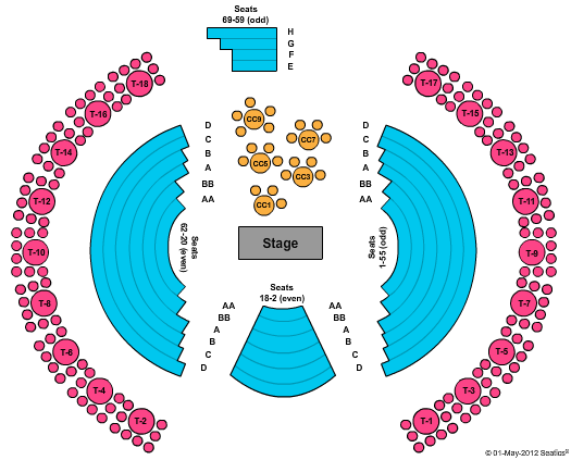 Spiegelworld Seating Chart