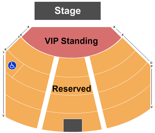 Spirit Lake Casino & Resort Seating Chart: Endstage VIP Standing/Reserved