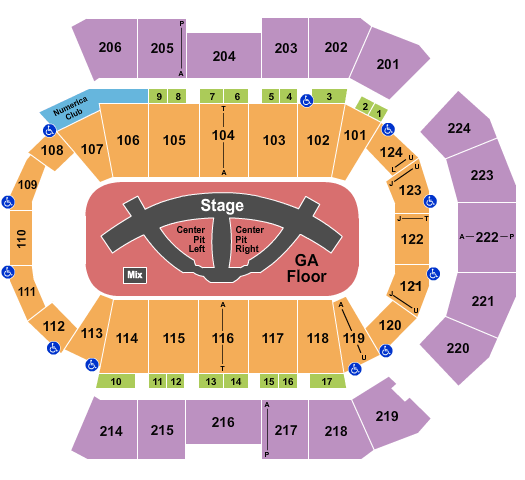 Spokane Arena Seating Chart: Carrie Underwood