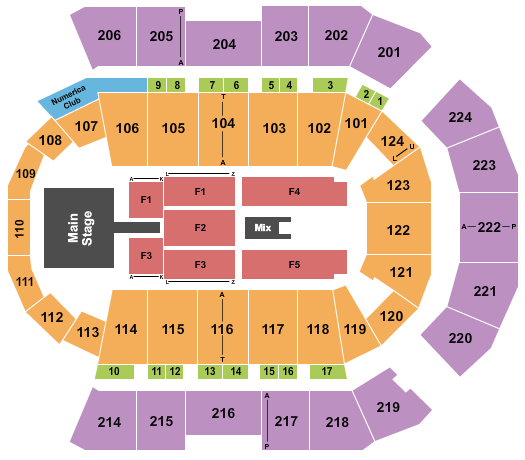 Spokane Arena Seating Chart: Endstage Catwalk