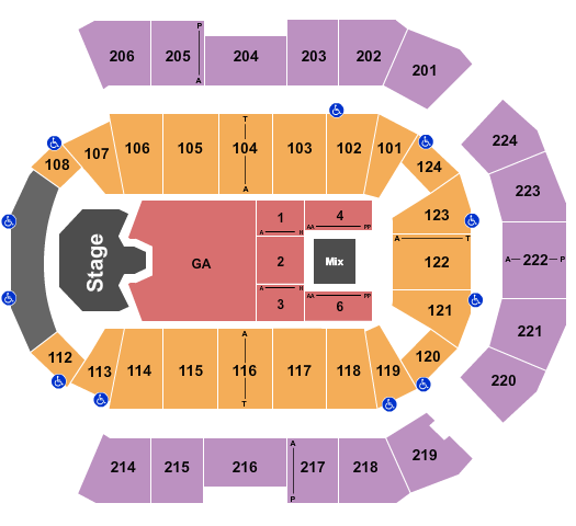Spokane Arena Seating Chart: Ghost