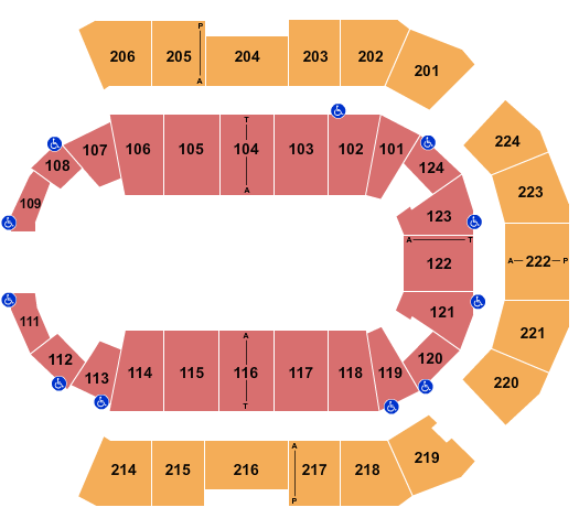 Spokane Arena Map