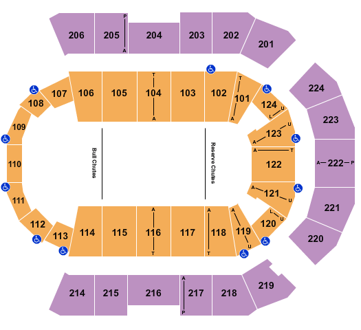 Spokane Arena Seating Chart: PBR