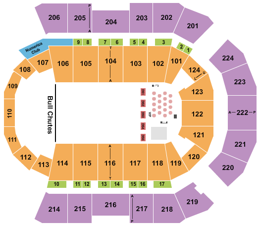 Spokane Arena Seating Chart: Rocky Mountain Rodeo