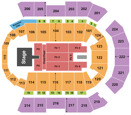 Spokane Arena Seating Chart: Thomas Rhett