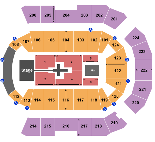 Spokane Arena Seating Chart: TobyMac
