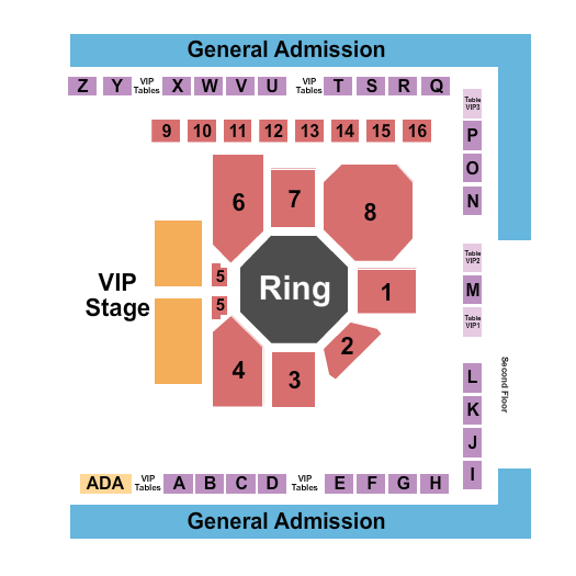 Spokane Live At Spokane Tribe Casino Seating Chart: MMA
