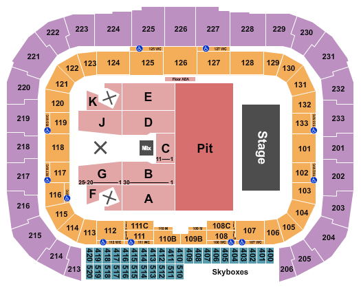 Sports Illustrated Stadium Seating Chart: Iron Maiden
