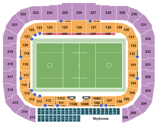 Sports Illustrated Stadium Seating Chart: Lacrosse