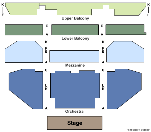 Spreckels Theatre Seating Chart