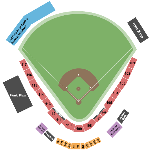 River City Rascals Seating Chart