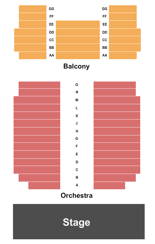 Spring Lake Theatre Seating Chart: Endstage