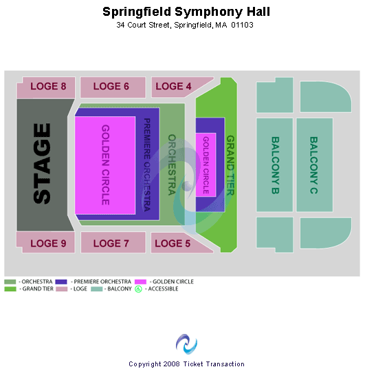 Springfield Symphony Hall Seating Chart