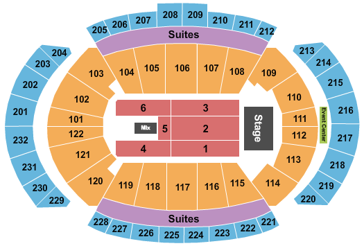 T-Mobile Center Seating Chart: Endstage 4