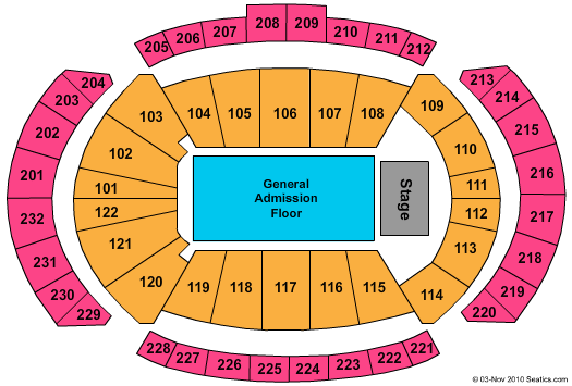 Sprint Center Seating Chart