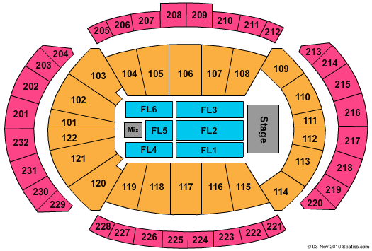 Sprint Center Seating Chart