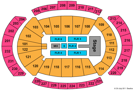 Sprint Center Seating Chart