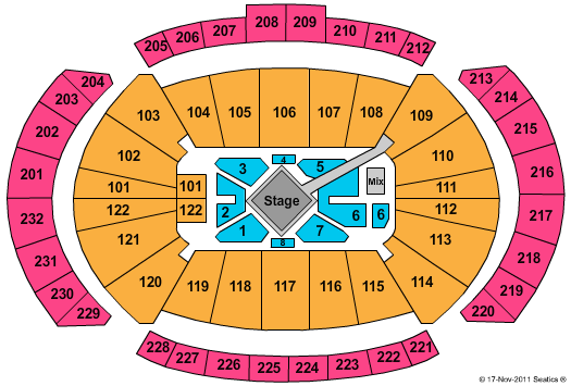 Sprint Center Seating Chart
