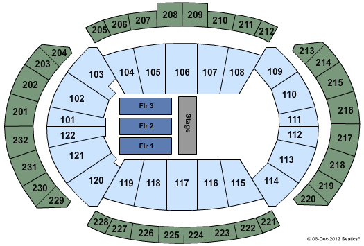 Sprint Center Seating Chart