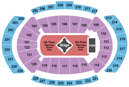 Sprint Center Metallica Seating Chart