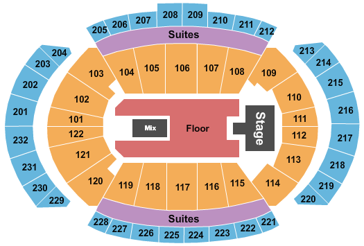 T-Mobile Center Seating Chart: NF 2024