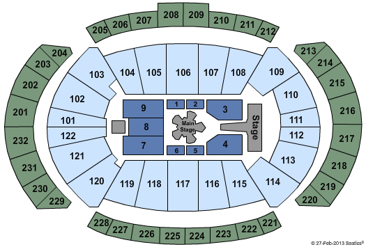 Sprint Center Seating Chart