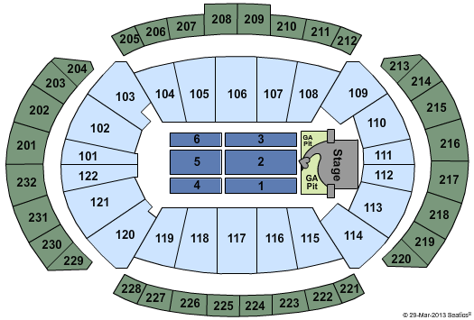 Sprint Center Seating Chart