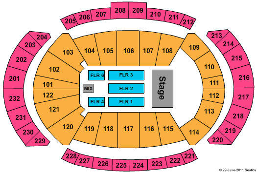Sprint Center Seating Chart