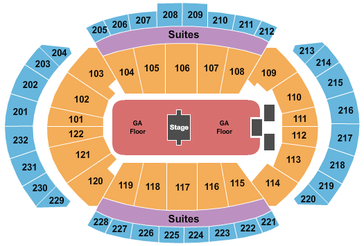 T-Mobile Center Seating Chart: Zach Bryan